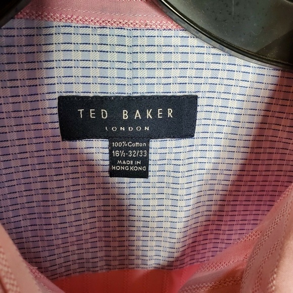 TED BAKER London Pink Textured Button Down Shirt - Picture 6 of 6